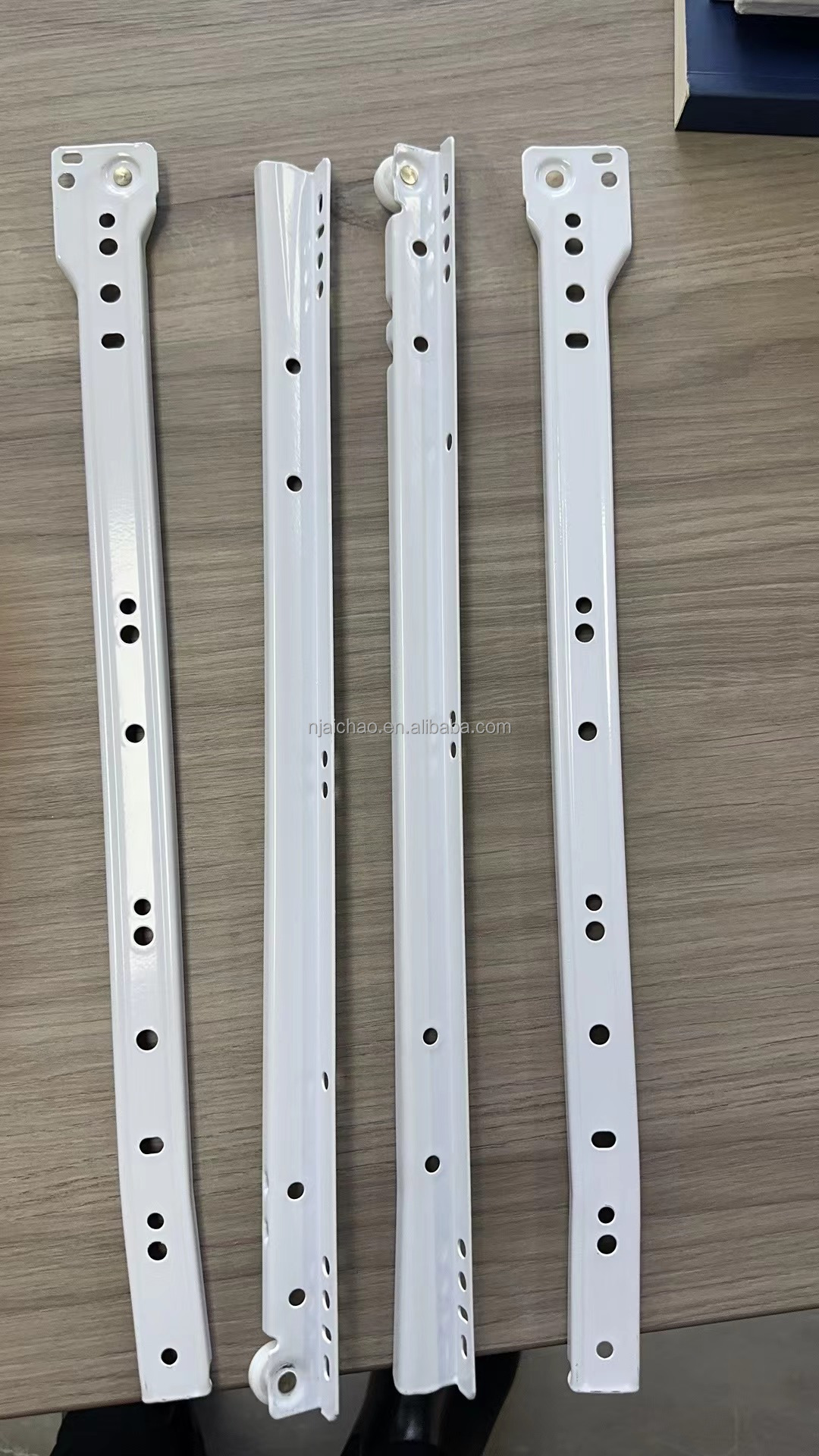 soft closing telescopic drawer slide channel European style powder coated drawer slide