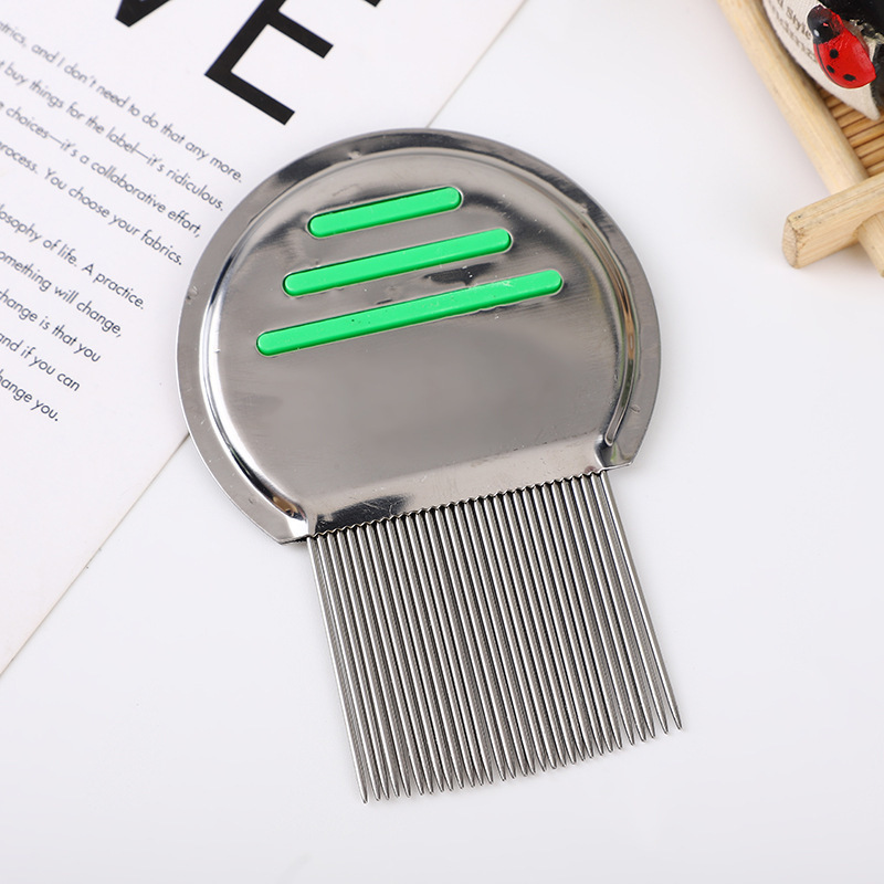 Factory Price Stainless Steel Needles Lice Comb Spiral Teeth Washable Nit Lice Comb