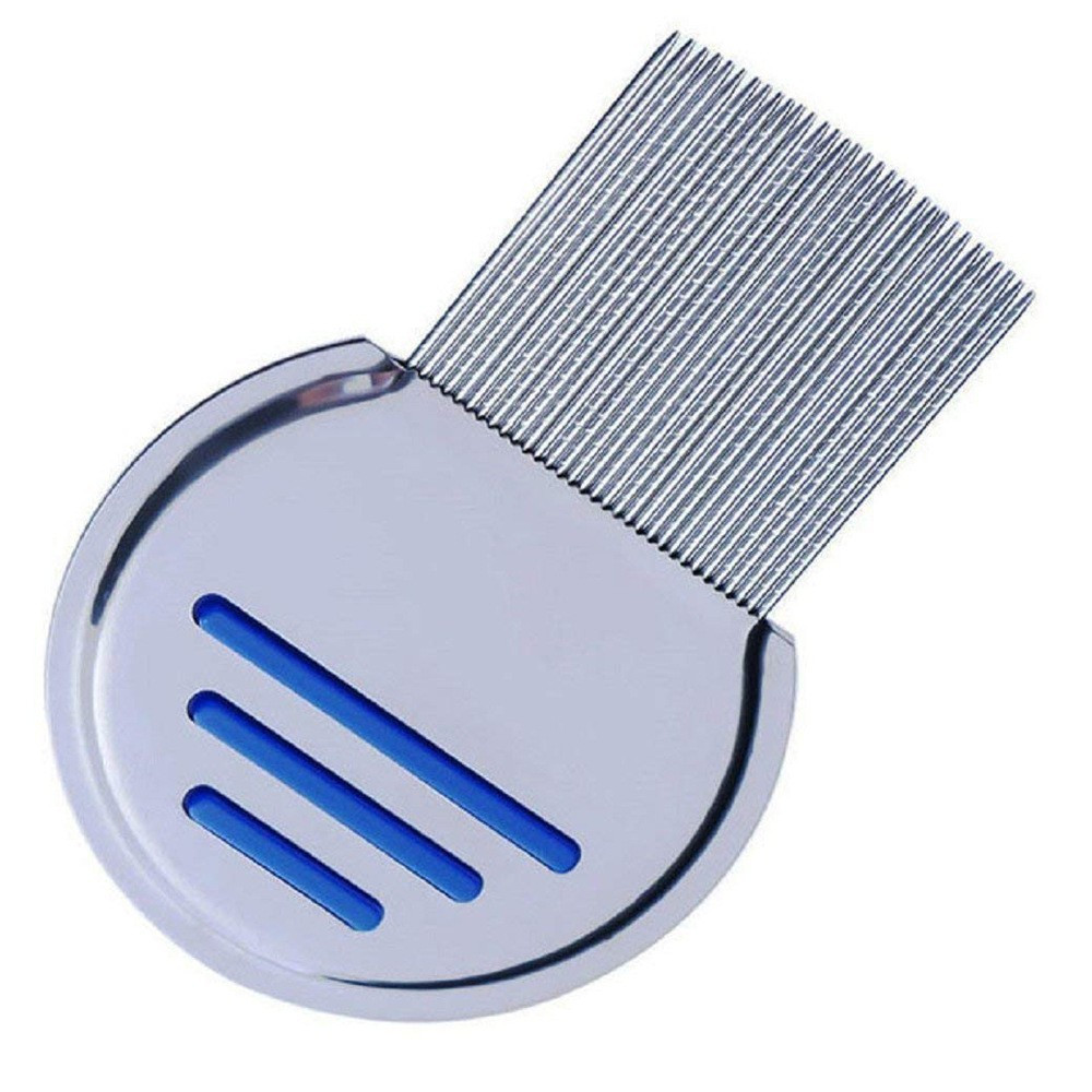 Factory Price Stainless Steel Needles Lice Comb Spiral Teeth Washable Nit Lice Comb