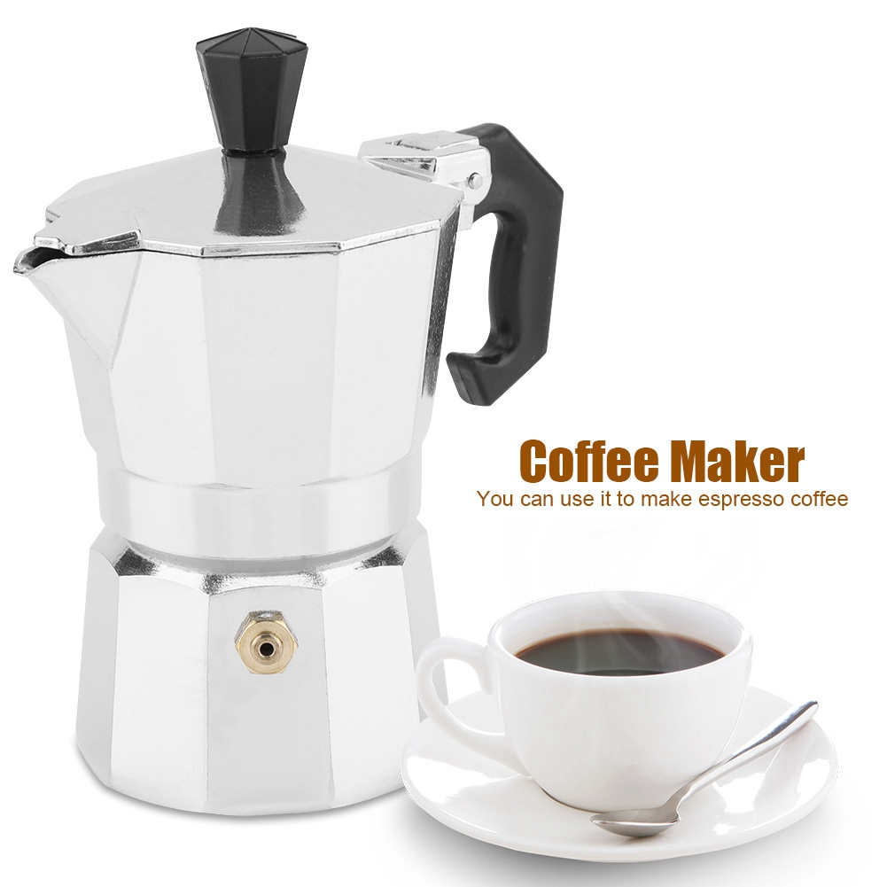 1/2/3/6/9/12/14 Cups High Quality Customized Italy Espresso Moka Coffee Pot for Home/Outdoors