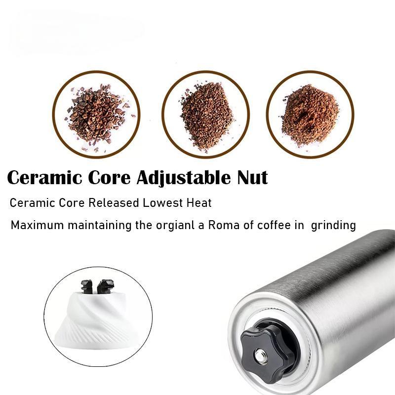 New Arrivals Top Seller Commercial Manual Hand Expresso Coffee Bean Grinder with Ceramic Burr