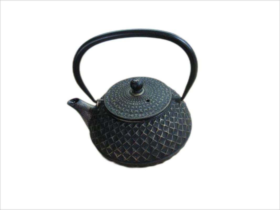 800ML Enamel Coin Cast Iron Teapot Tea Kettle with Infuser