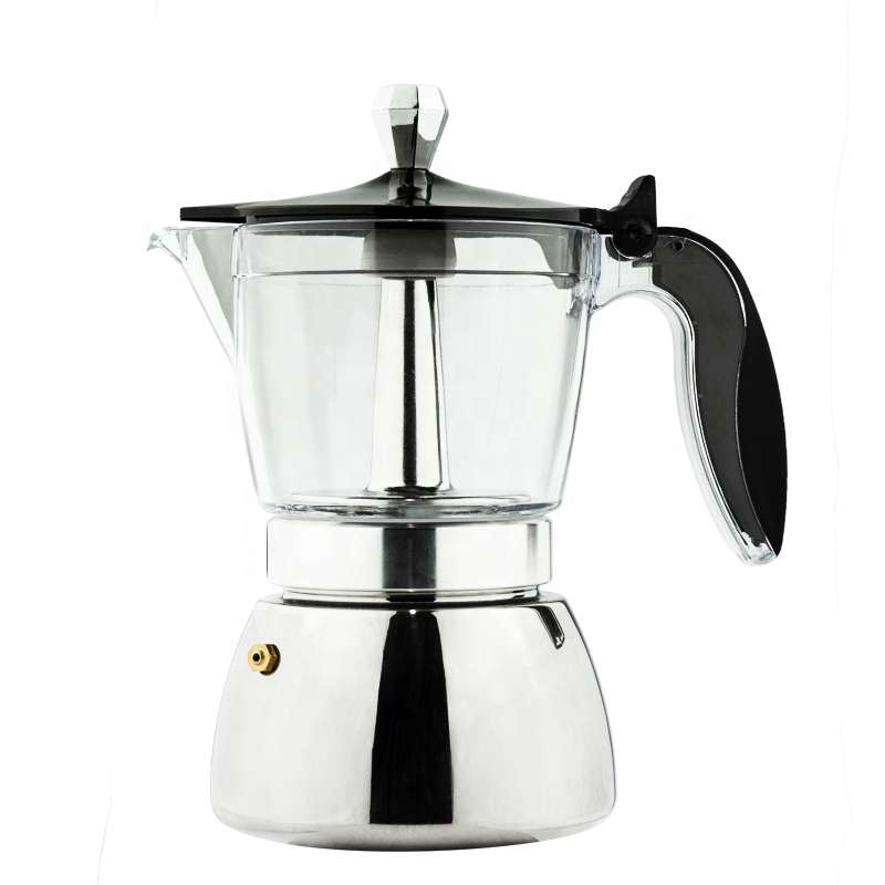 Coffee Maker Stovetop Cafeteira Espresso Percolator Mocha Coffee Pot Cafetera Stainless Steel Moka Espresso Moka Pot