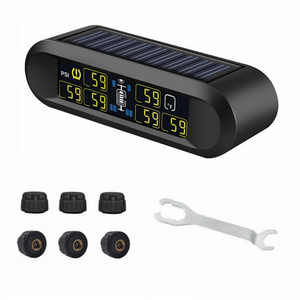 6 Wheel Solar TPMS T650 WF  Tire Pressure Monitoring System With 6 External Sensors