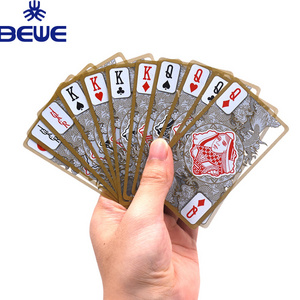 Durable Plastic Transparent Cheap Playing Poker Cards