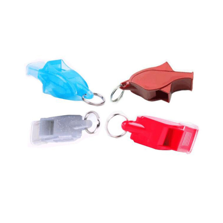 custom color good price best selling soccer referee sports use cheap high pitch colorful plastic dolphin whistle