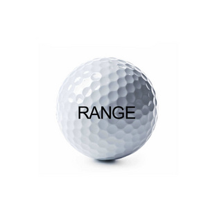 cheap 2 pieces 3 pieces durable custom color logo printed driving range OEM logo golf range balls