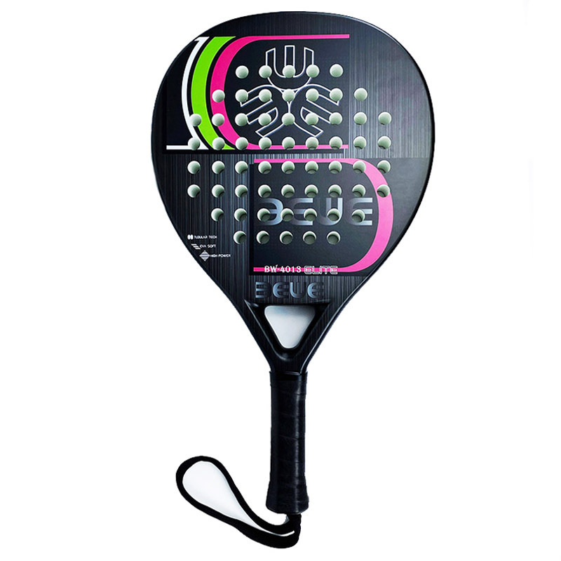 For Beginner custom logo light weight fiberglass Surface EVA memory flex foam core fiberglass paddle tennis racquets