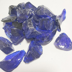 Recycled Cobalt Blue Fire Glass Rock for Fireplace