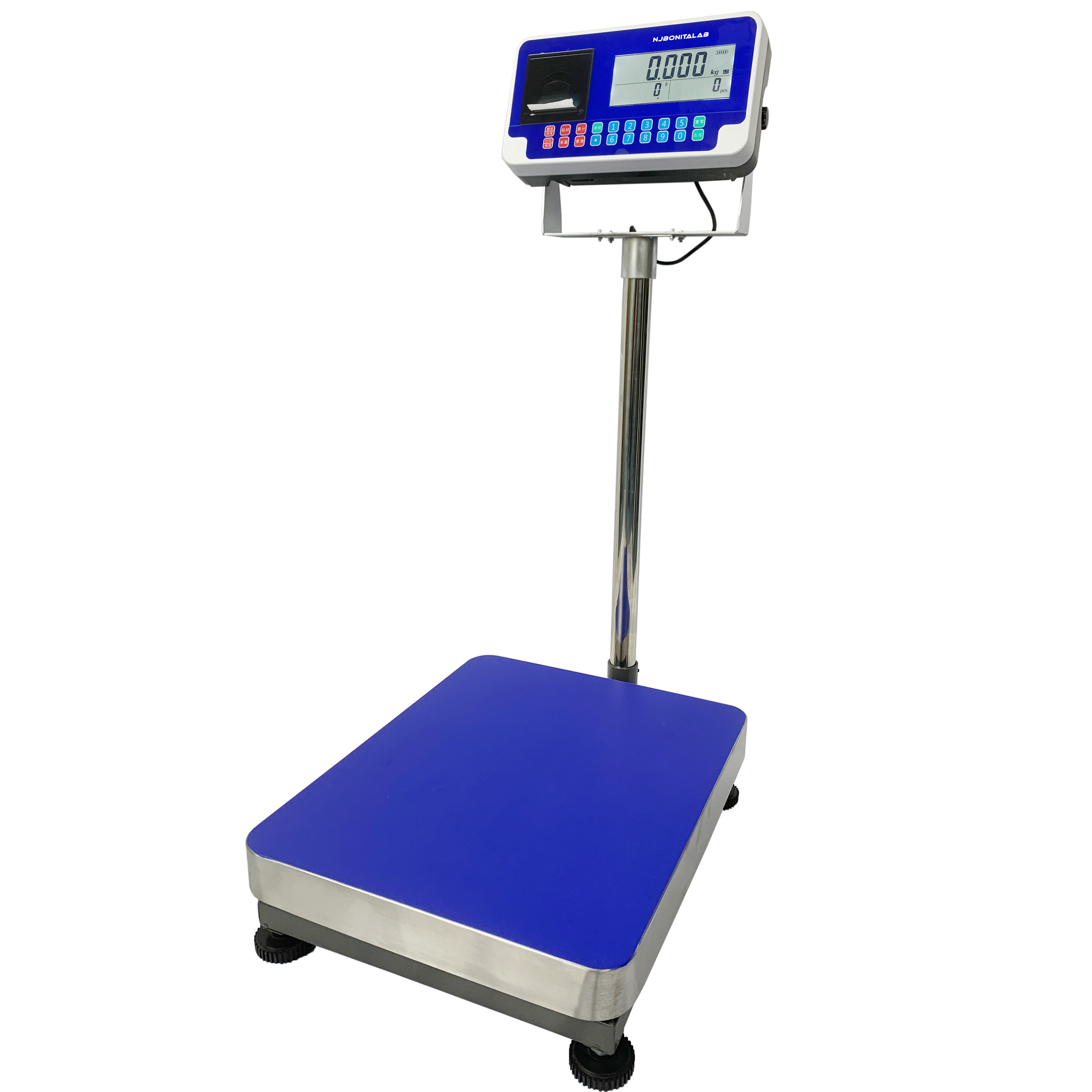 BWS 100/150/300kg Weight Scale Digital Platform Electronic Weigh Scale With Built-in Printer