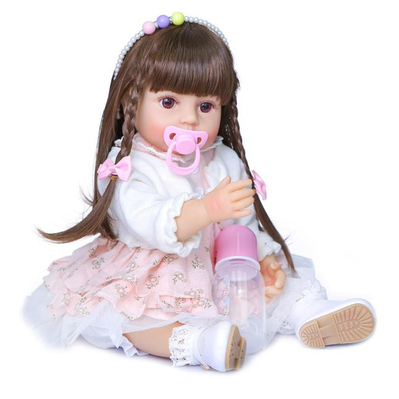 Baby Doll boneca reborn  silicone baby doll Fashion Body Plastic  Solid Real Big Nesting Reborn Doll