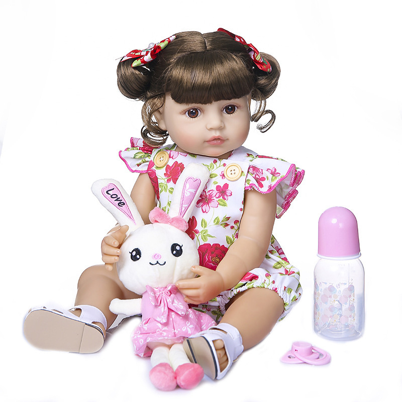 Baby Doll boneca reborn  silicone baby doll Fashion Body Plastic  Solid Real Big Nesting Reborn Doll