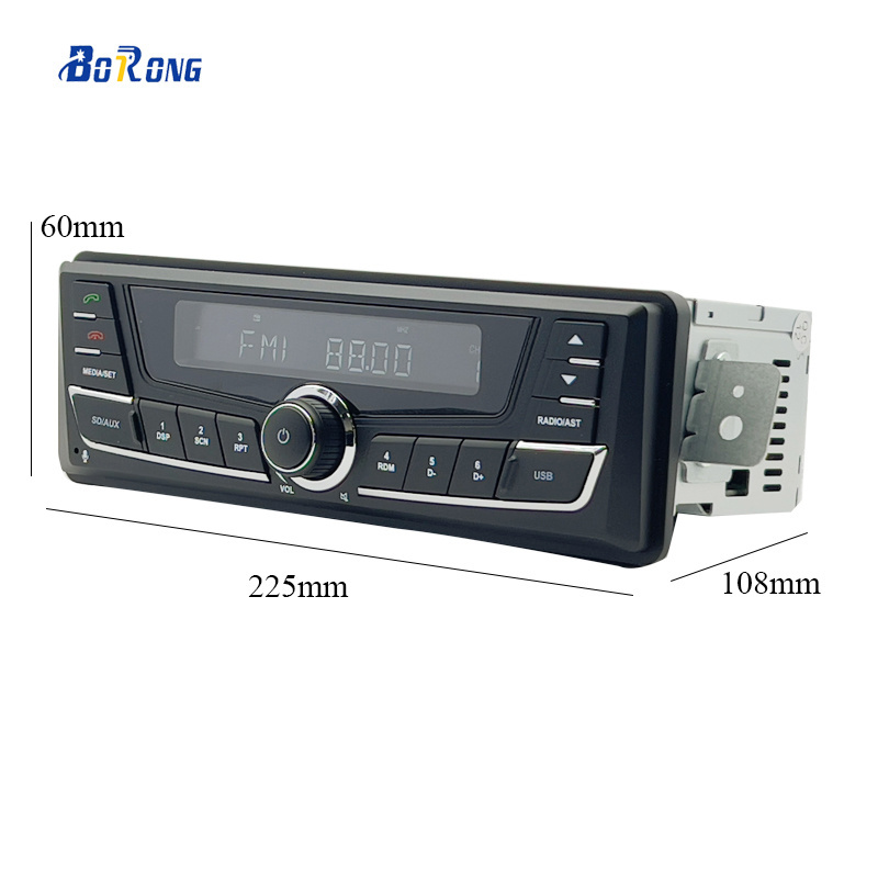 Car Radio MP3 Player Single 1 Din 12V 24V Usb Bluetooth Remote Control for Car Radio Pioneer Car Stereo Bluetooth 12 Months