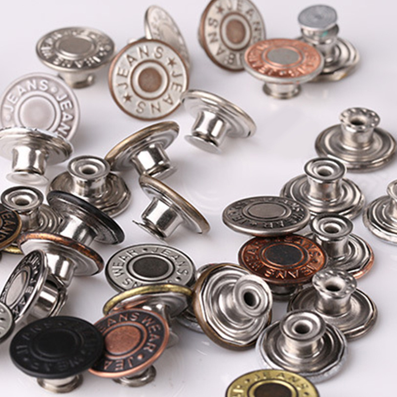 Customized Detachable Metal Jeans Button Pants Fashion Clothing Accessories Jacket Decoration Customized Buttons