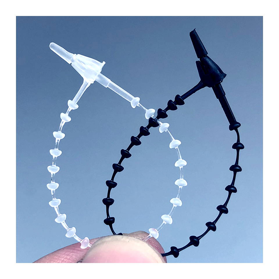 Ready to Ship 1000pcs/bag PP Plastic Pearl Lock Loop Pin Garment Accessories Security PVC Tag Pin