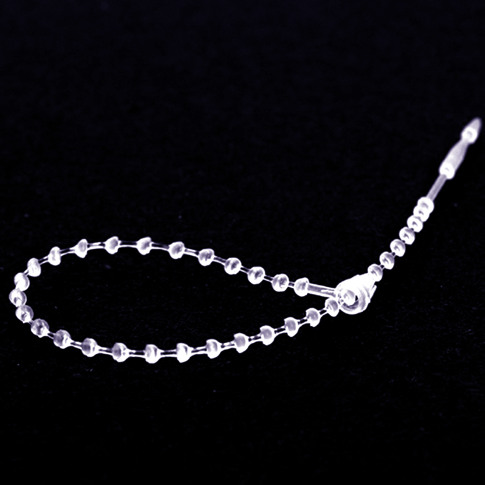 Ready to Ship 1000pcs/bag PP Plastic Pearl Lock Loop Pin Garment Accessories Security PVC Tag Pin