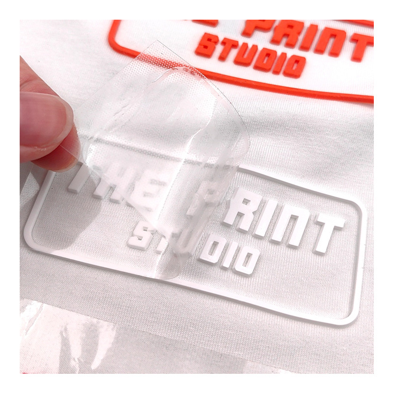 Custom 3D LOGO Silicone Printing Heat Transfer Patch Thermal Press Silicone Label Embossed PVC Rubber Badge for Clothing/Bag