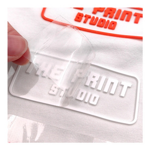 Custom 3D LOGO Silicone Printing Heat Transfer Patch Thermal Press Silicone Label Embossed PVC Rubber Badge for Clothing/Bag