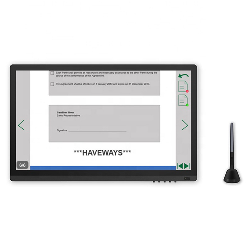 21.5 inch interactive touch screen digital pen display