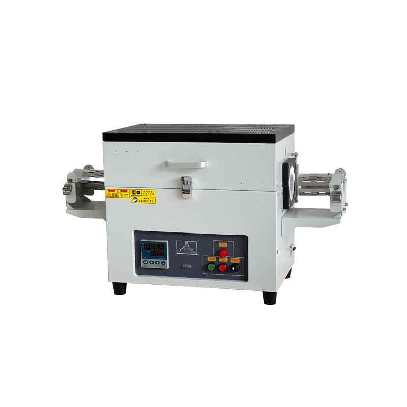 Chishun DTF1200 double temperature zone tube furnace energy-saving periodic operation furnace.