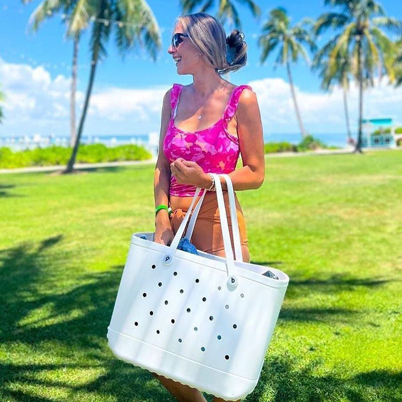 wholesale bogg bag xl  hand tote simply southern eva bogg beach bag silicone beach bogg bag bog