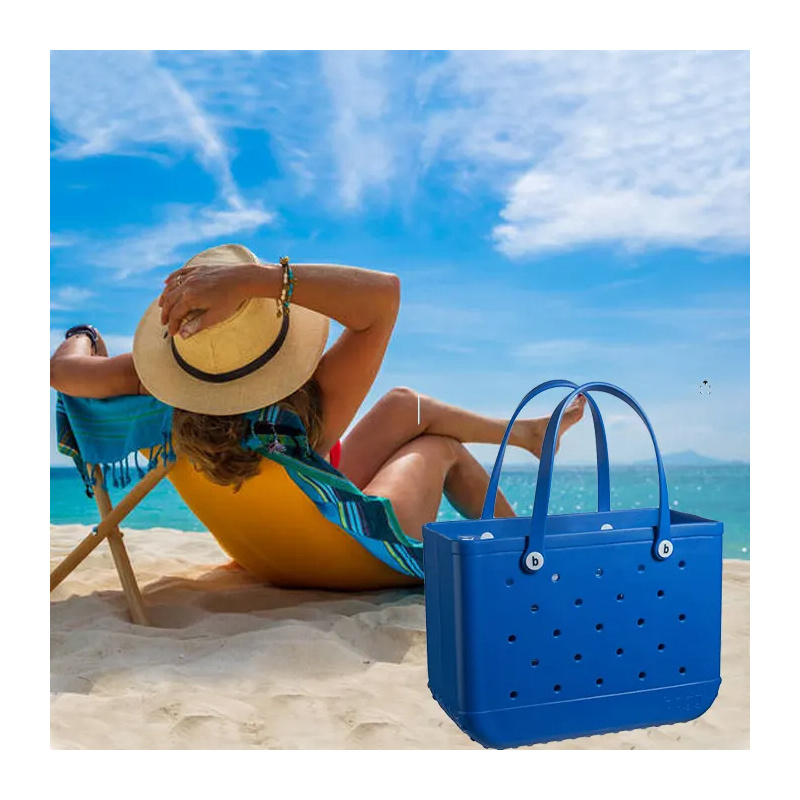 Hot Sale Eco Jelly Candy Lady Handbags Women Wholesale Beach Waterproof Tote Bag Silicone Beach Wholesale Bogg Bag