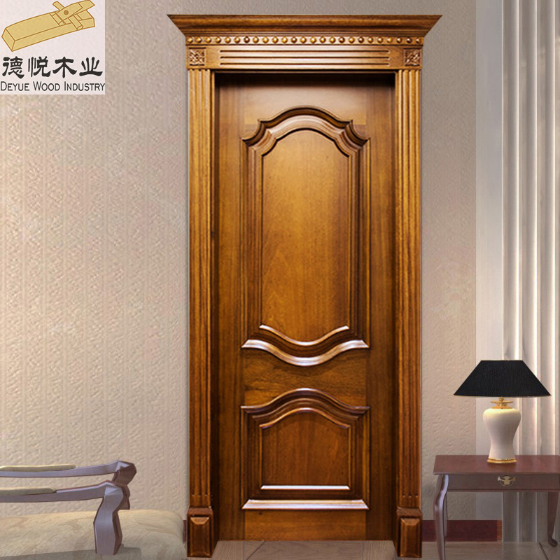 Latest Design Wooden Front Double Door Main Door Wood Carving Simple Teak Wood Door Designs