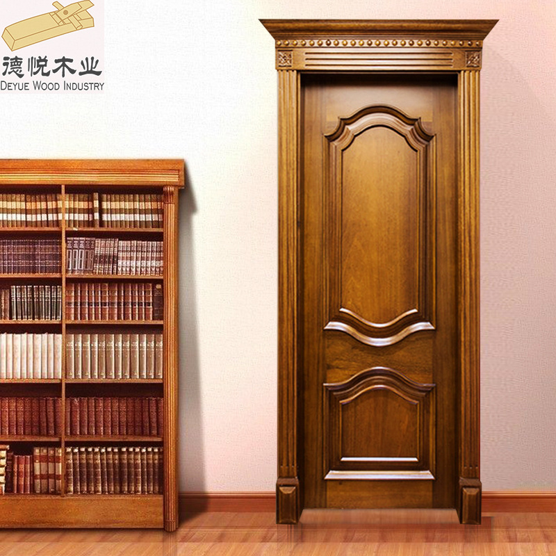 Latest Design Wooden Front Double Door Main Door Wood Carving Simple Teak Wood Door Designs