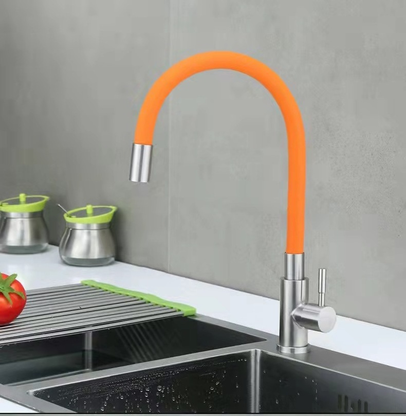 Hot Sale 720 Degrees Rotatable Kitchen Mixer Taps Flexible Hose Pull Down Kitchen Sink Faucet