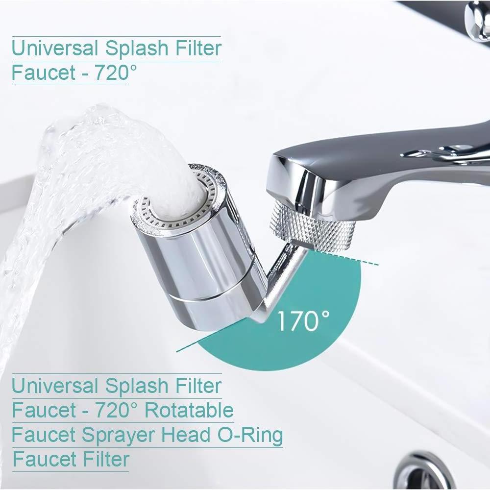 Universal Splash Filter Faucet Rotating 360 Degree Extender Water Saving Faucet Water Filter For Bathroom Kitchen