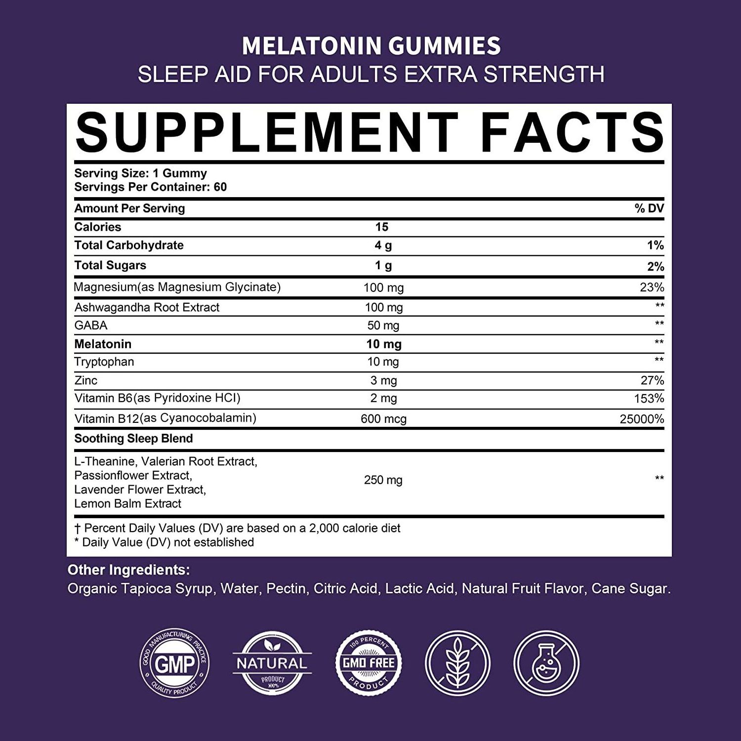 New Arrival Vegan Melatonin Gummies Natural Fruit Flavor Sleep Gummy Dietary Supplement For Good Sleep&Immune System