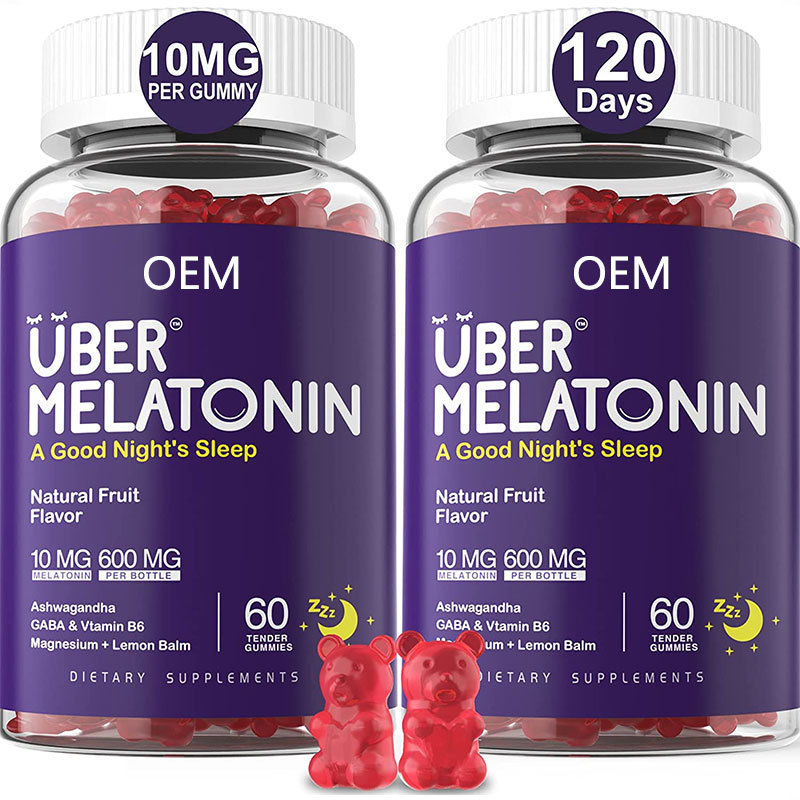 New Arrival Vegan Melatonin Gummies Natural Fruit Flavor Sleep Gummy Dietary Supplement For Good Sleep&Immune System