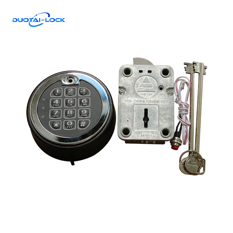 Electronic digital key combination lock for safe box safe cabinet