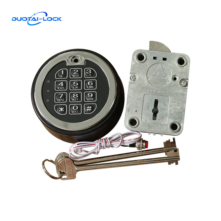 Electronic digital key combination lock for safe box safe cabinet