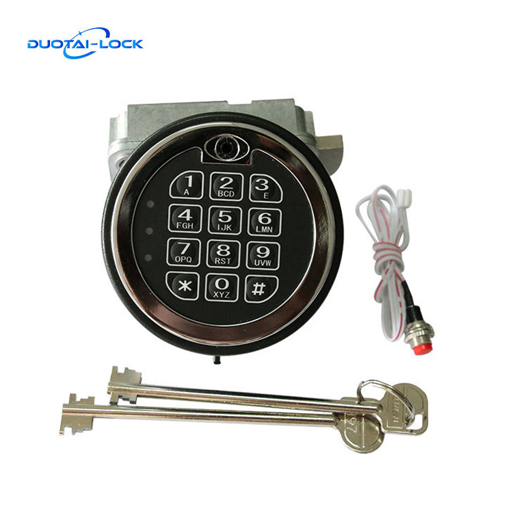 High Security Mechanical Digital Lock Electron Steel Safe Lock With Key