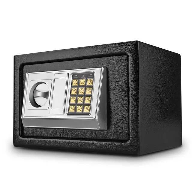 Duotai China Electronic Mini Safe Box Black Silver Digital Code Lock Parts with backup keys