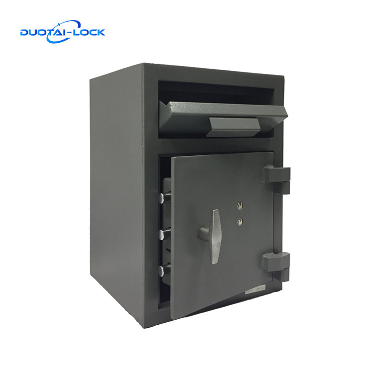 Professional Grade All steel Security  Bank Office Shop  Cash Money Drop Safe Deposit Box With Mechanical Key