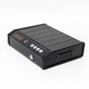 Portable biometric fingerprint lock gun safe box for sale