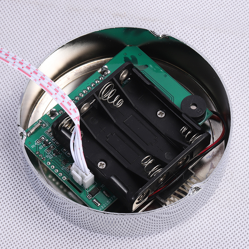 Round shape Silver electronic combination gun safe lock for safe box beach travel safe lock