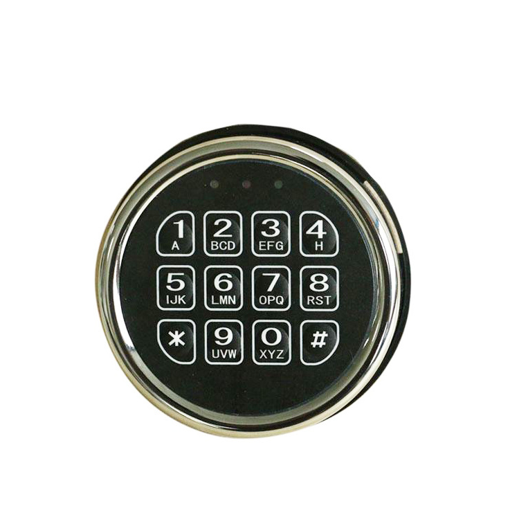 China Silver Gold Black Safe Box Electronic Lock Circle Digital Security Safe Lock