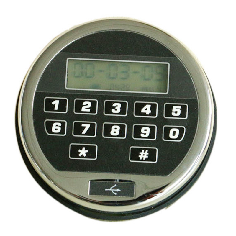 Kehong Silver Golden Color round shape  Bolt Electronic Smart Combination Lock For Cabinet Lockers