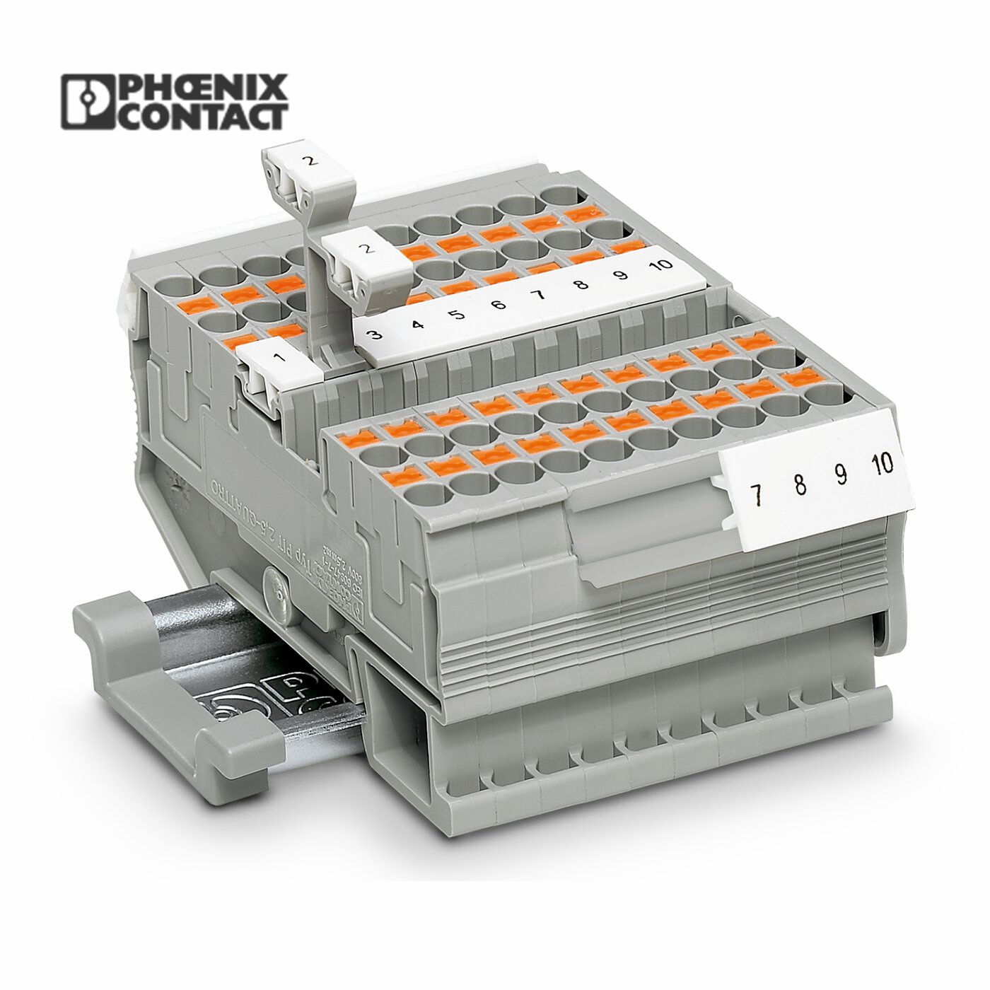 Phoenix Contact Feed-Through PT 2.5-QUATTRO Terminal Block/ Buy 3209578 Pt Din Rail Terminal Block