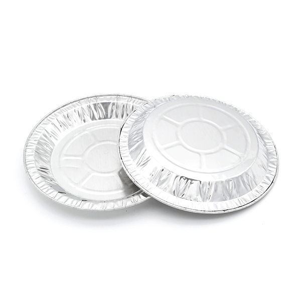 Aluminum disposable plates baking use round shallow aluminum foil pie pans food tray