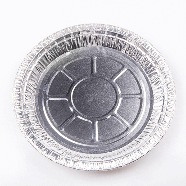 EU PACK 8  inches Aluminum disposable plates baking use round shallow aluminum foil pie pans food tray