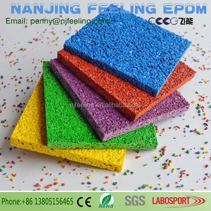 Outdoor epdm rubber granules basketball/tennis court playground sports surface FN-JS-21060306