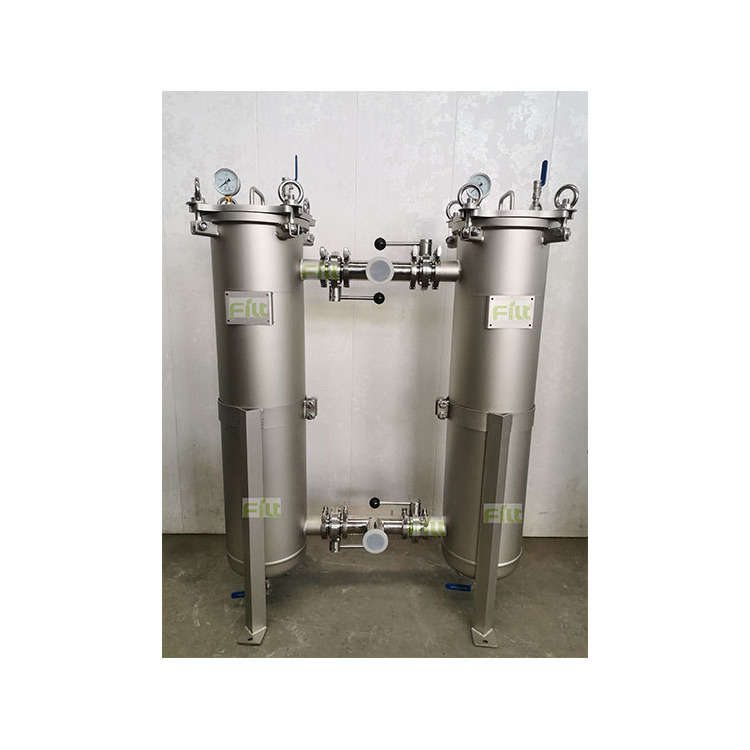 Factory Directly Supply Stainless Steel Housing Chamber Packinh Machine Double Bag Filter