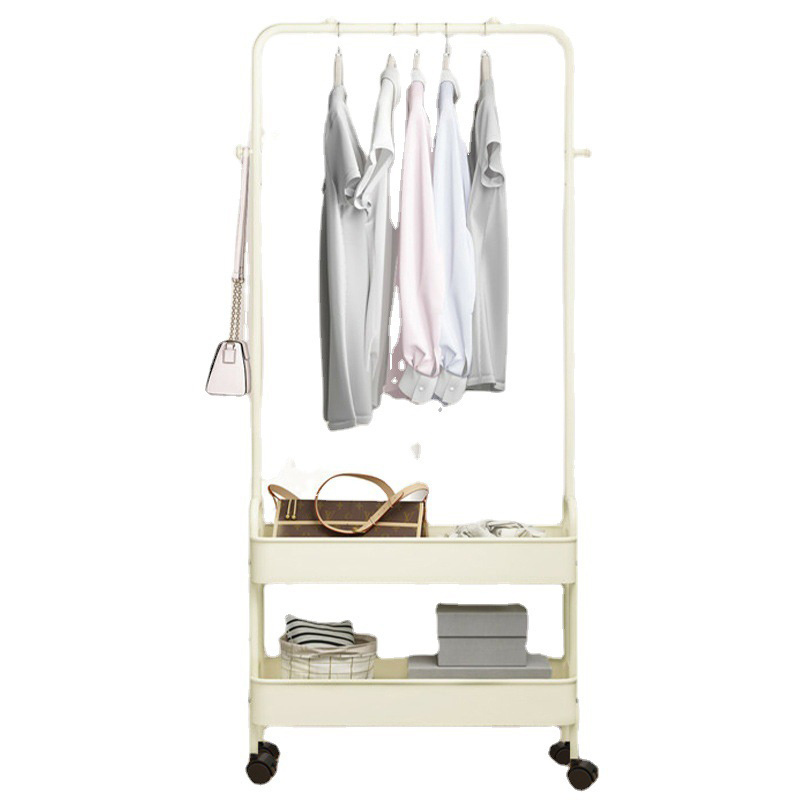 Multi Purpose Mobile Clothing Hanger Hanging Movable Coat Cloth Rack Stand