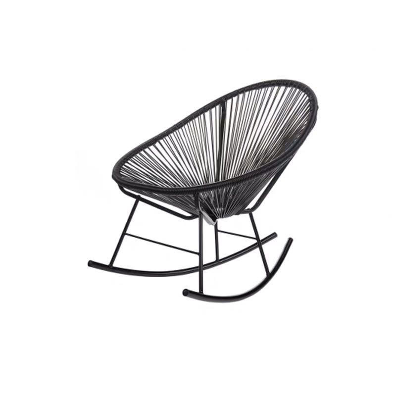 High Quality Morden Outdoor Garden Egg Chair Rattan Oval Weave String Acapulco Chair