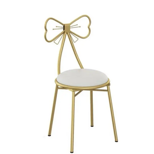 Modern Comfort Makeup Vanity Chair Stool Cute Butterfly Stool Chair Bench Metal Bench Legs Gold Dining Chair