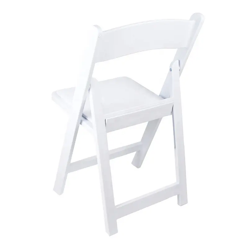 Factory Price Ultralight Outdoor Wedding Event Dining Plastic Foldable Resin Chair for Garden Hotel